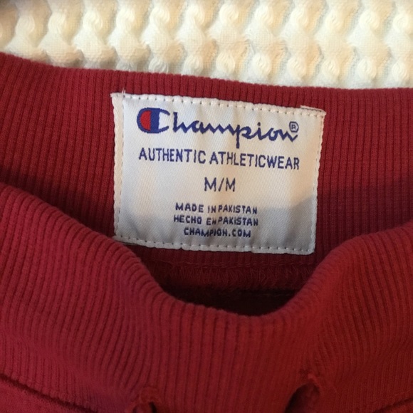 NWT Champion Cranberry Red Jogger Fleece Pants MD - Picture 2 of 4